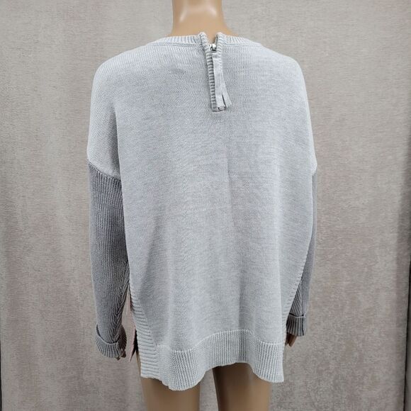 Rachel Zoe Light Pink and Gray Crewneck Knit Sweater Women's Size XL NWT - Picture 4 of 9